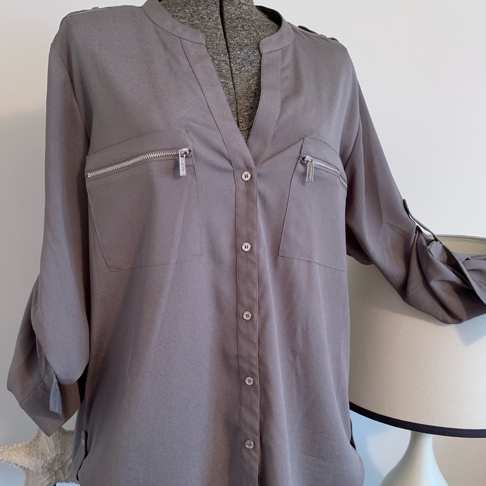 Grey Calvin Klein Blouse☘️☘️